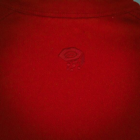 Mountain Hardwear Men's Size Large L Red Strecker Lite 1/4 Zip Fleece Jacket - Picture 3 of 7